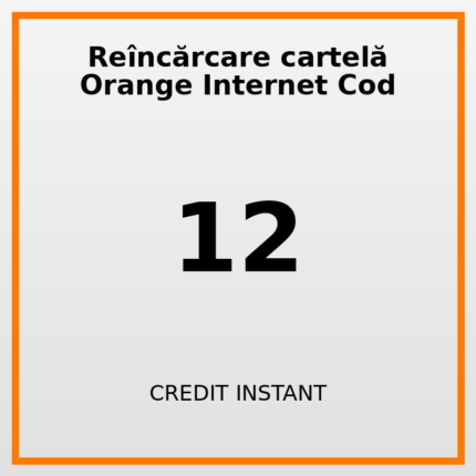 Reîncărcare cartelă Orange Internet Cod 12