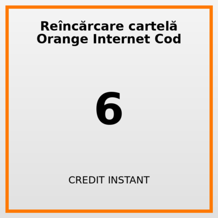 Reîncărcare cartelă Orange Internet Cod 6