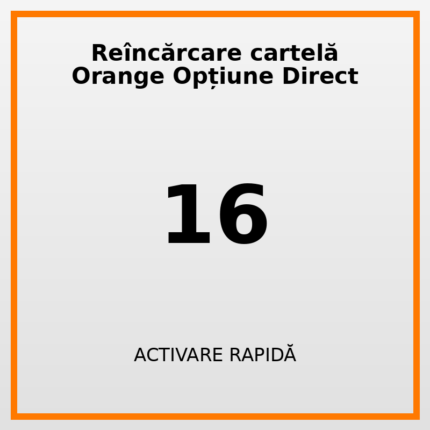 Reîncărcare cartelă Orange Opțiune Direct 16