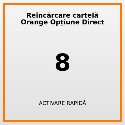 Reîncărcare cartelă Orange Opțiune Direct 8