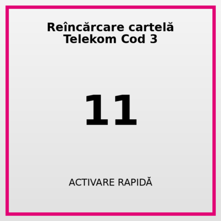 Reîncărcare cartelă Telekom Cod 11