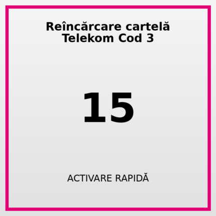 Reîncărcare cartelă Telekom Cod 15