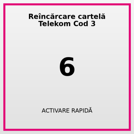 Reîncărcare cartelă Telekom Cod 6