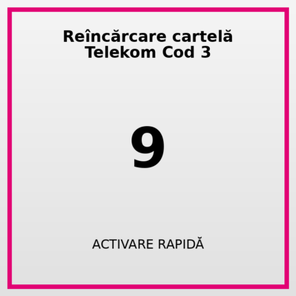 Reîncărcare cartelă Telekom Cod 9