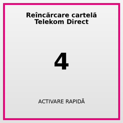 Reîncărcare cartelă Telekom Direct 4