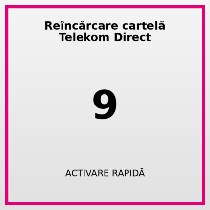 Reîncărcare cartelă Telekom Direct 9