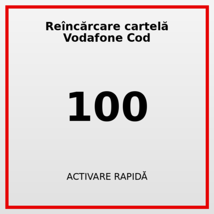 Reîncărcare cartelă Vodafone Cod 100