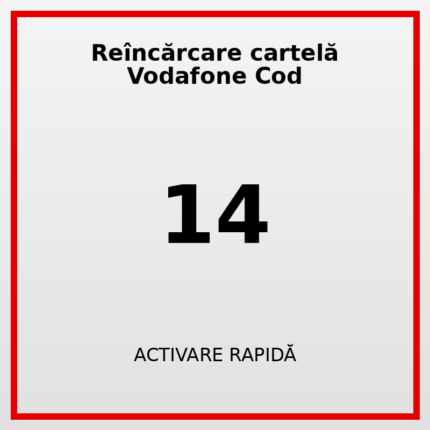 Reîncărcare cartelă Vodafone Cod 14