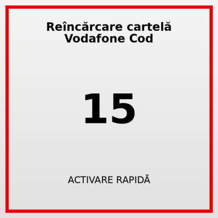 Reîncărcare cartelă Vodafone Cod 15