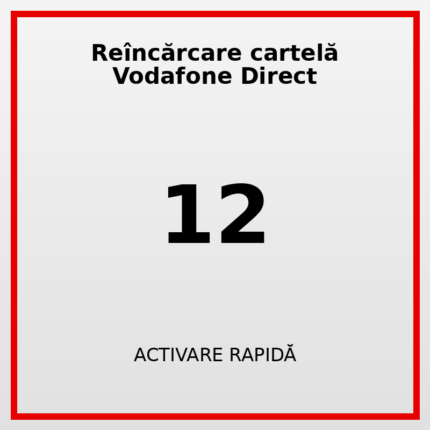 Reîncărcare cartelă Vodafone Direct 12