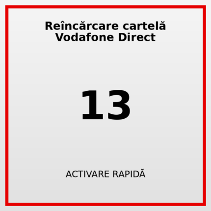 Reîncărcare cartelă Vodafone Direct 13