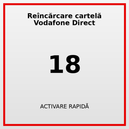 Reîncărcare cartelă Vodafone Direct 18