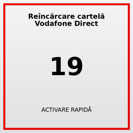 Reîncărcare cartelă Vodafone Direct 19