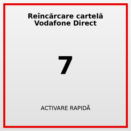 Reîncărcare cartelă Vodafone Direct 7
